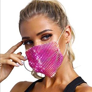 Pink Bling Mask 🌟2/$20🌟